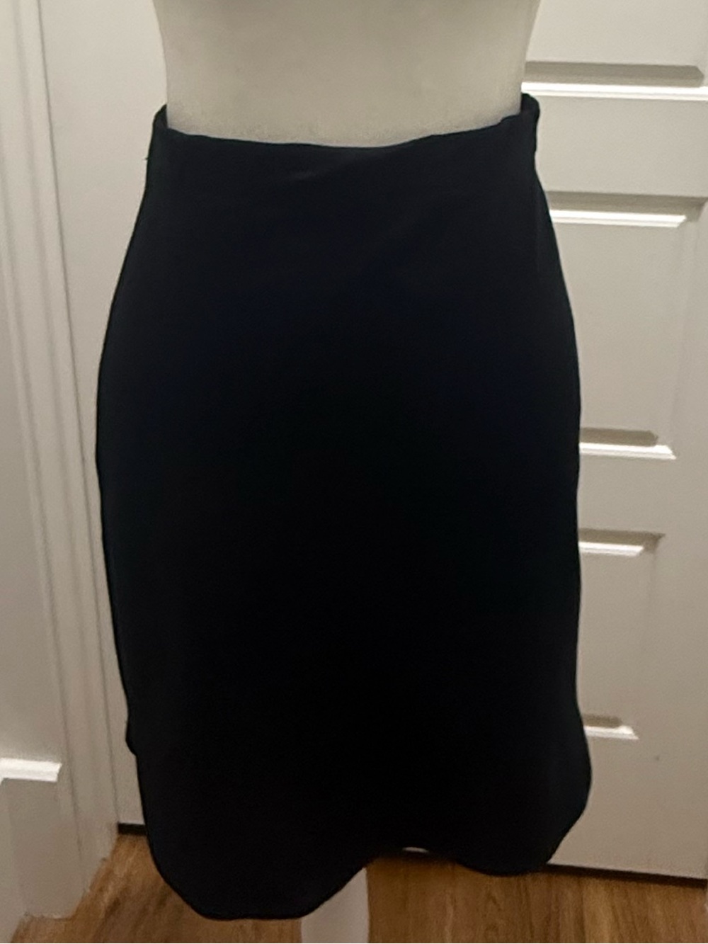 Jaeger. Vintage Wool Pull-on Black Skirt. Size Medium.